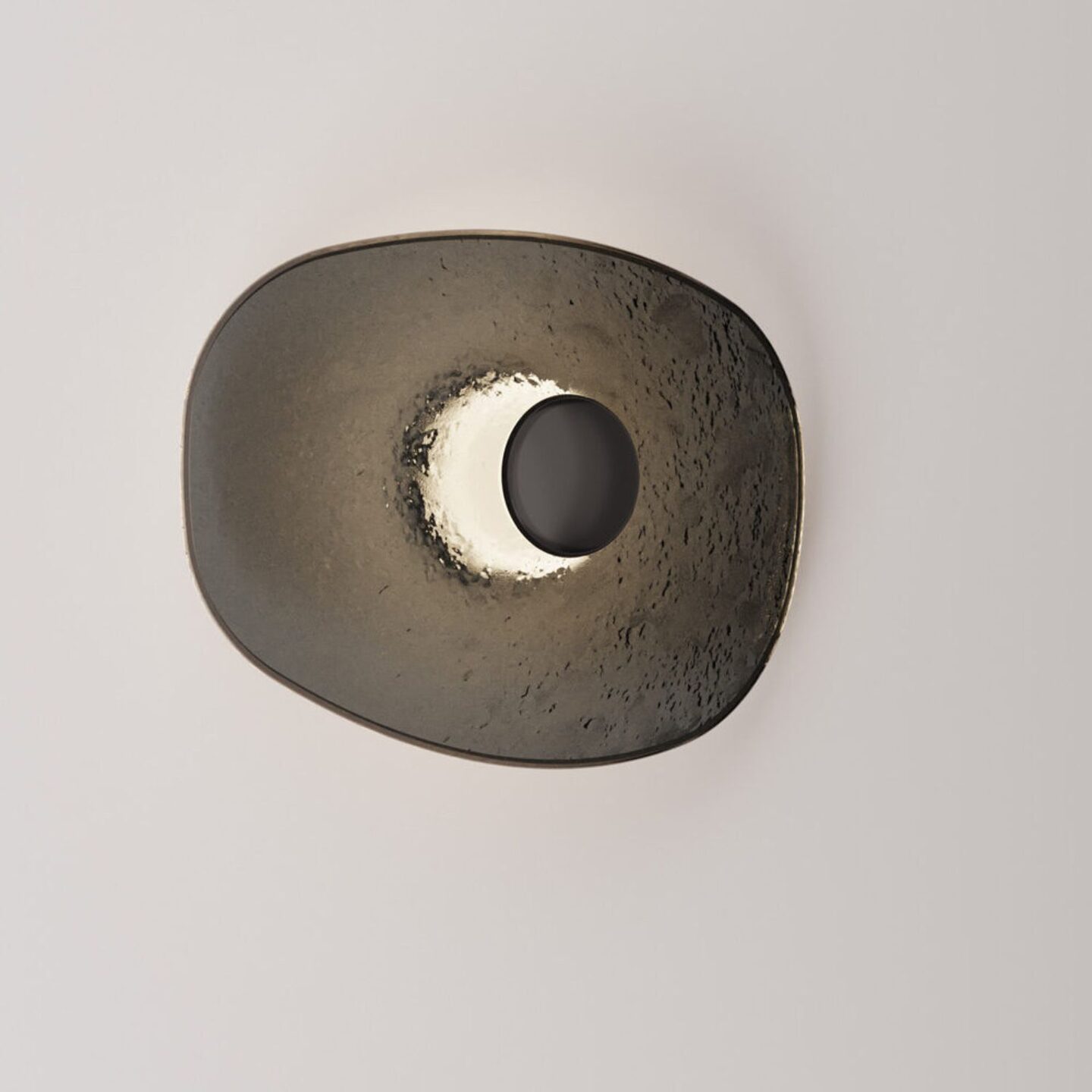 Isle Sconce Long Grey & Satin Black